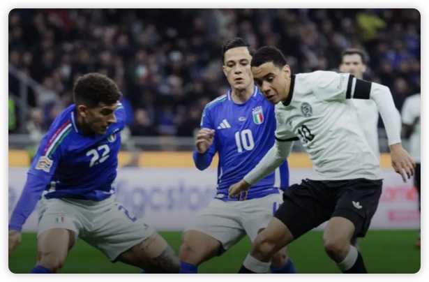 托纳利拔头筹格雷茨卡逆转破门 意大利1-2德国 