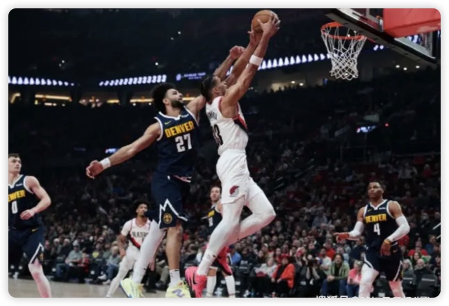 阿夫迪亚36+8+7戈登空砍23分 开拓者击败掘金4连胜