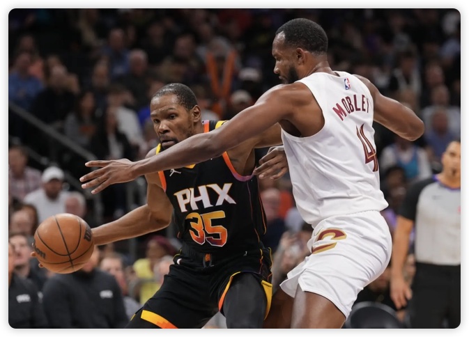 杜兰特42+6+8布克17+2+10 太阳送骑士4连败