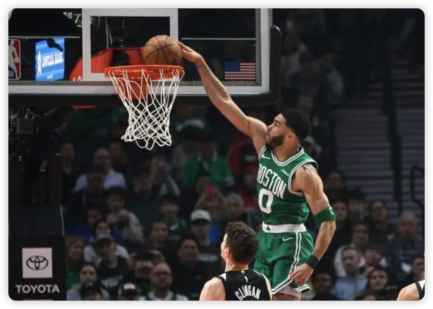 塔图姆30+9+9夏普23分 凯尔特人胜开拓者取5连胜