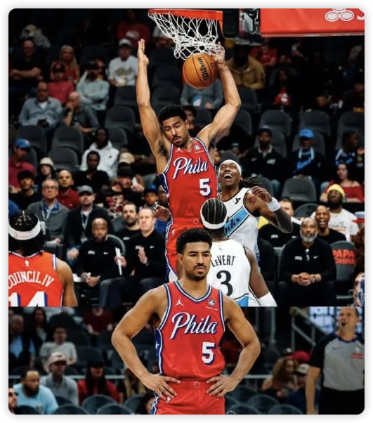 吹杨28+12格兰姆斯26分 里萨谢22分老鹰胜76人 