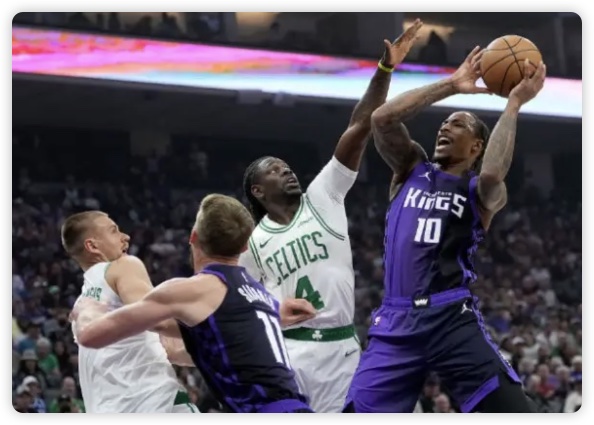 塔图姆25分遭垫脚德罗赞20+9 绿军胜国王豪取6连胜