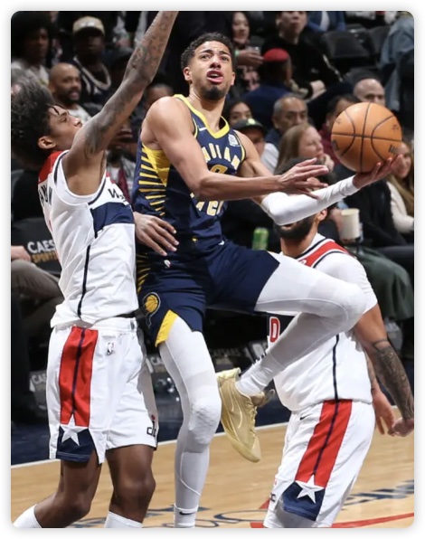 哈里伯顿29+6特纳17分 步行者狂轰162分大胜奇才 