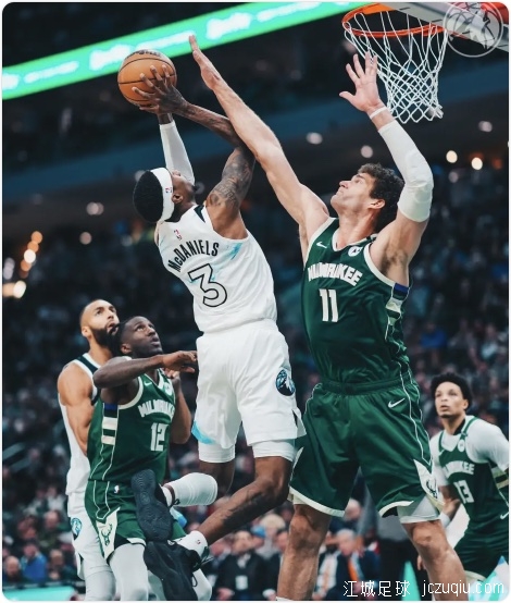 字母哥三双爱德华兹25分 波蒂斯两双雄鹿逆转森林狼 