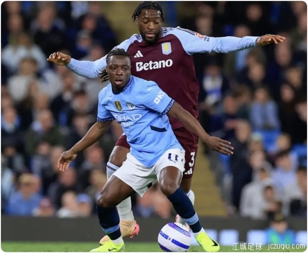 B席破门努内斯读秒绝杀 曼城2-1维拉3连胜升第3 