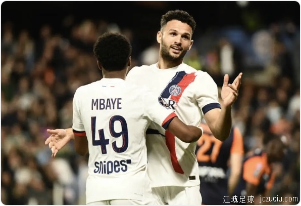 贡萨洛-拉莫斯帽子戏法 巴黎圣日耳曼4-1蒙彼利埃