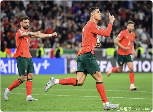 葡萄牙2-2点球5-3西班牙第2次夺欧国联 C罗破门+伤退 莫拉塔失点