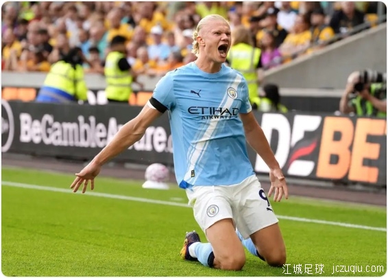 哈兰德双响赖因德斯传射建功 曼城4-0狼队暂登顶 