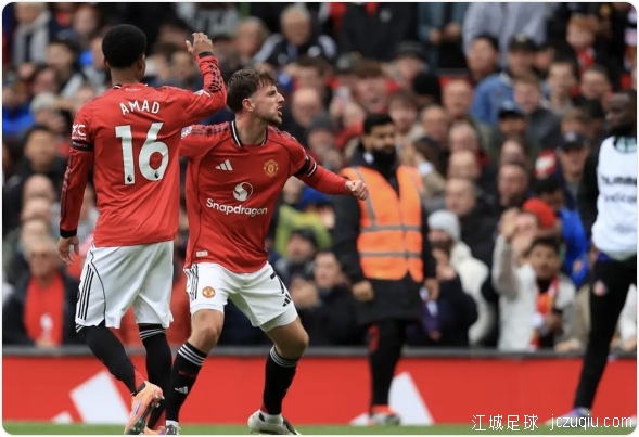 芒特进球赛斯科连场破门 阿莫林50场曼联2-0黑猫 