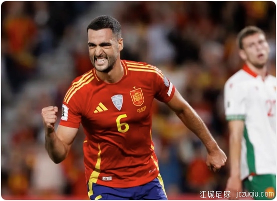 梅里诺2球奥亚萨瓦尔点射破门 西班牙4-0保加利亚 