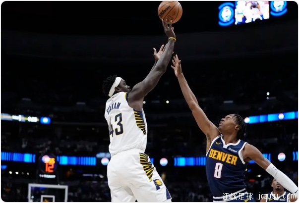 掘金大胜步行者迎4连胜 约基奇32+14+14+8失误 内史密斯25分