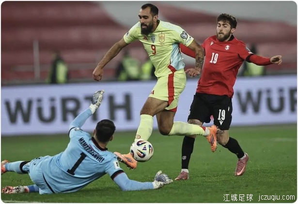 直通名额无忧!世预赛-奥亚萨瓦尔双响 西班牙4-0格鲁吉亚
