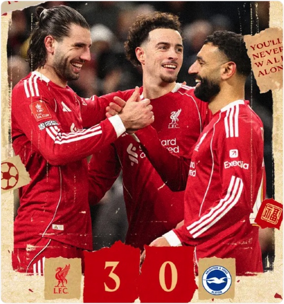 02月15日 足总杯第4轮 利物浦vs布莱顿 全场录像回放